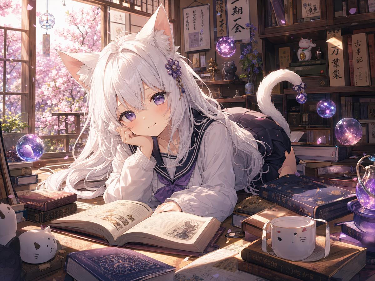 麻豆动漫-《猫耳书屋日记》治愈系列